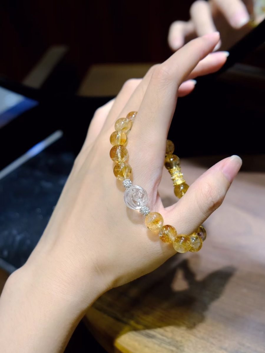 9mm Citrine Bracelet — Ref. 01053 - Image 4