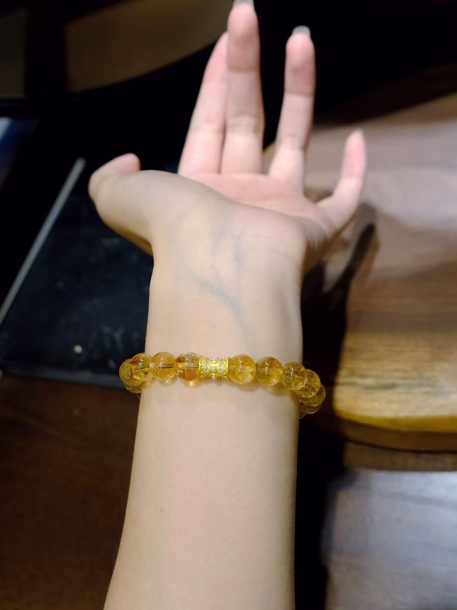9mm Citrine Bracelet — Ref. 01053 - Image 5