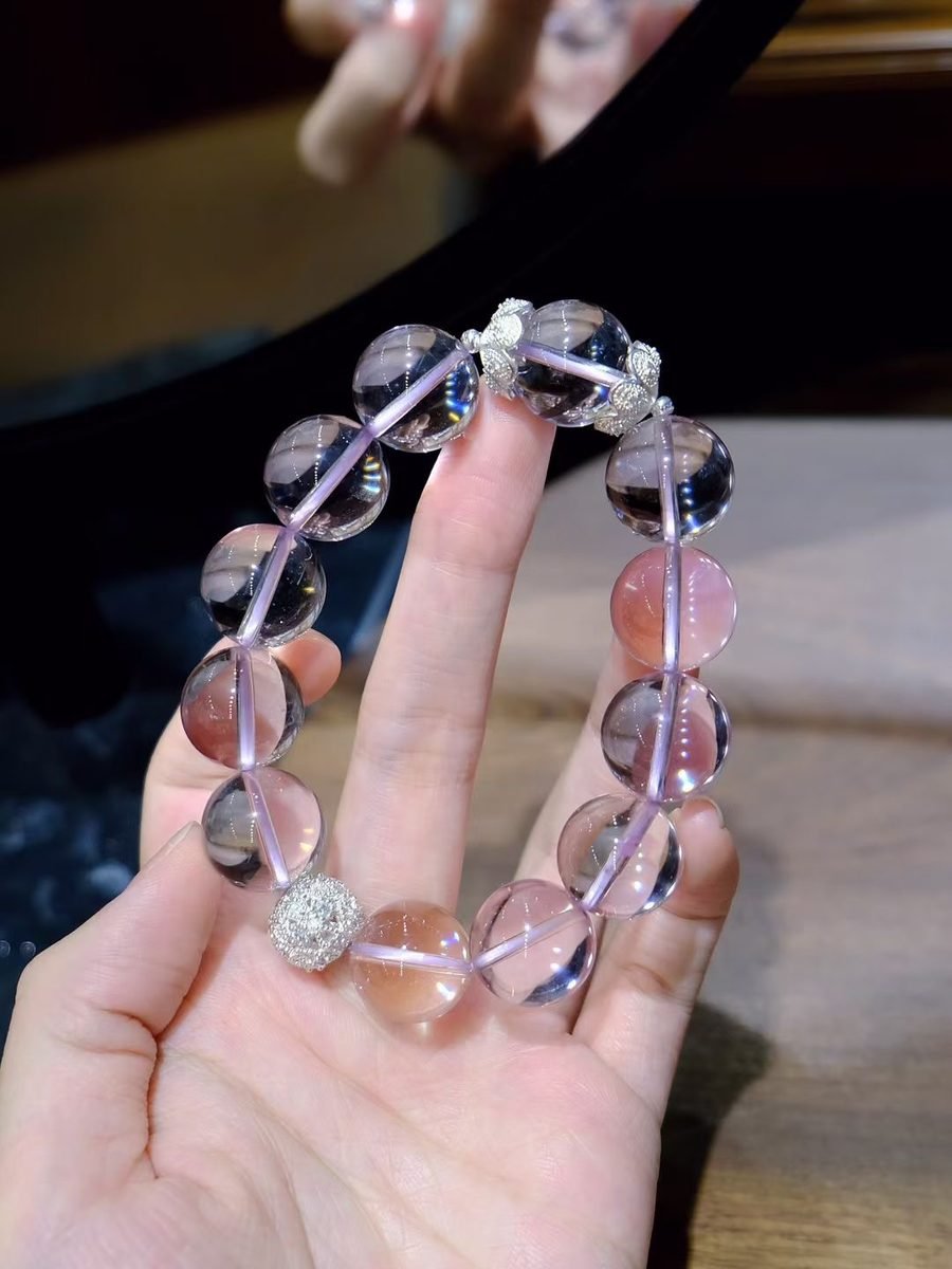 Glass-Clear Amethyst Bracelet