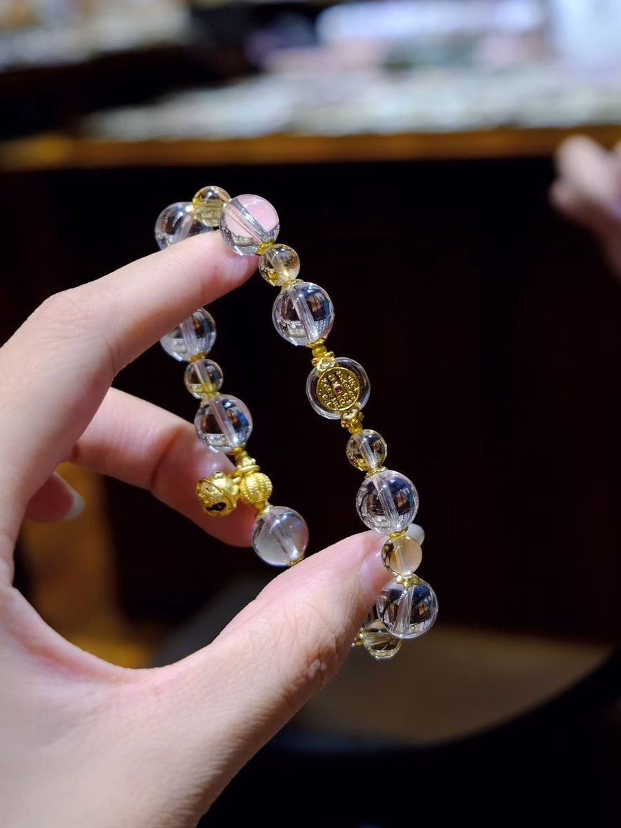 Citrine Bracelet with Clear Quartz — Ref. 01166 - Image 2