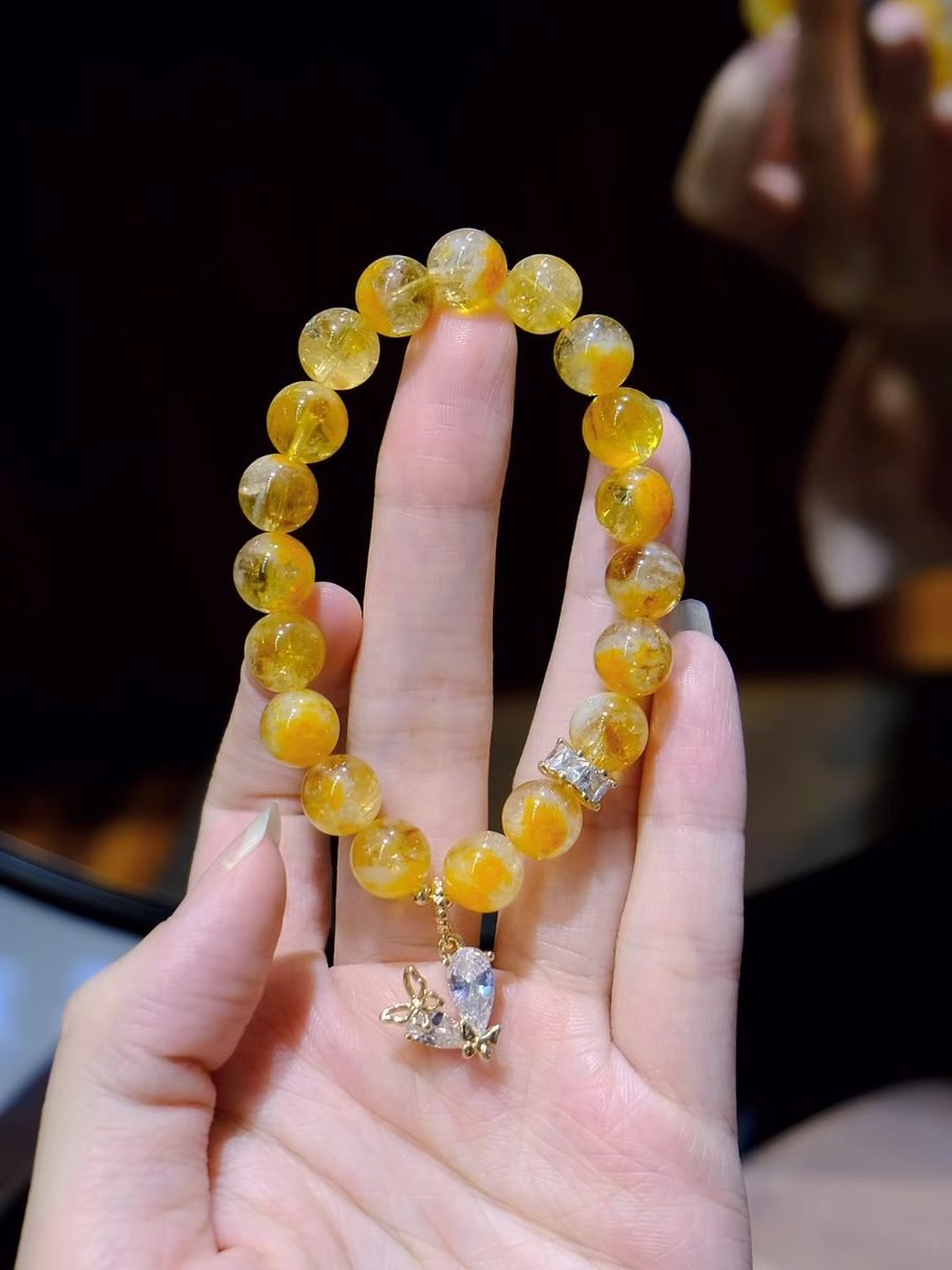 9mm Citrine Bracelet — Ref. 01174