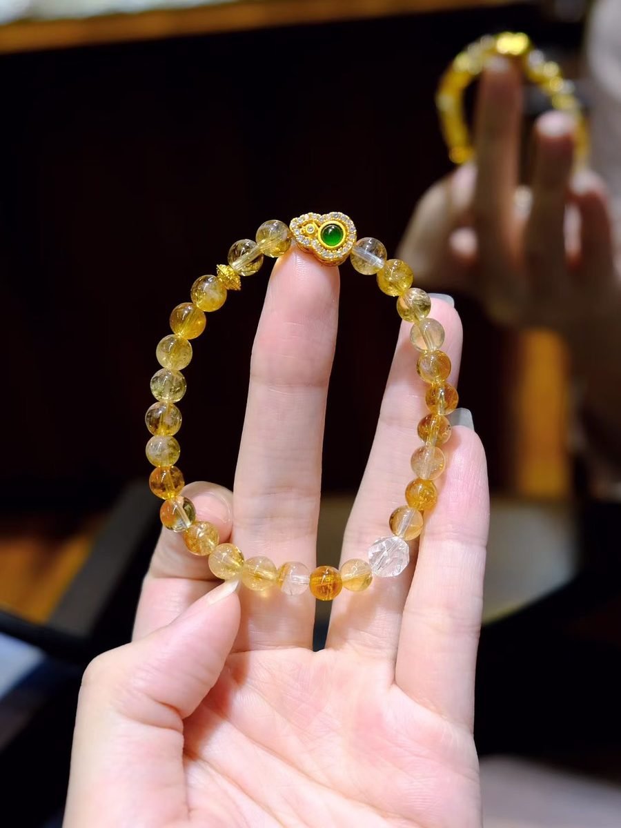 6mm Citrine Bracelet — Ref. 01180