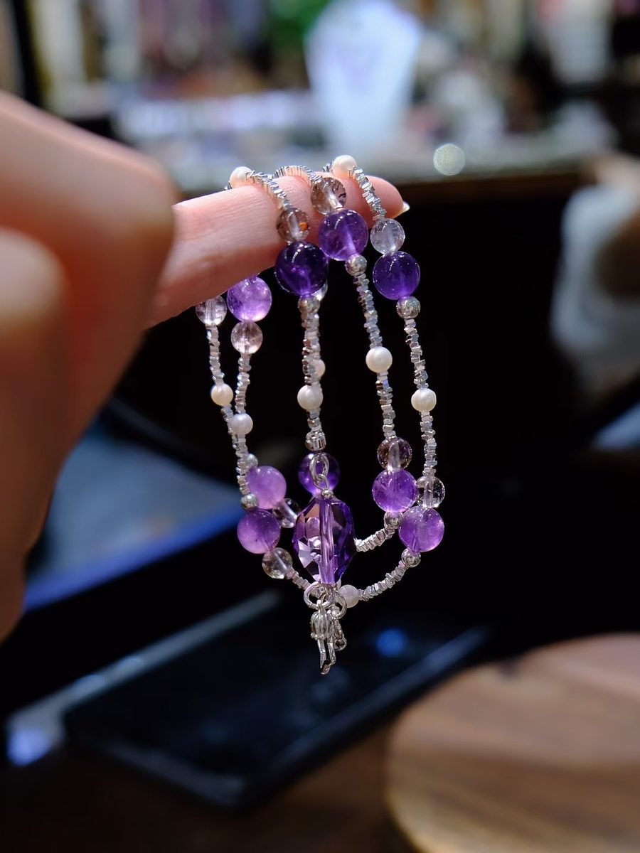Amethyst Faceted Necklace