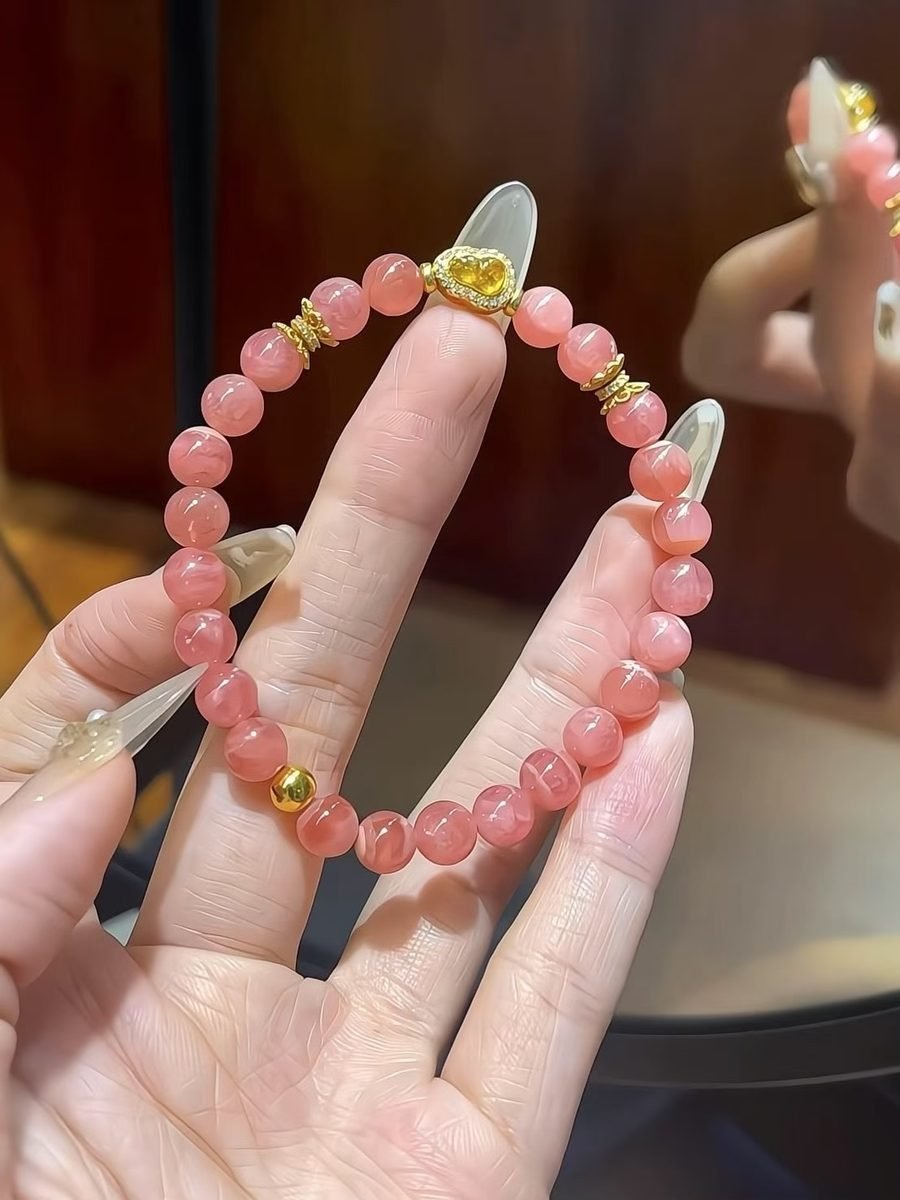 Rose Quartz Bracelet with Rhodonite