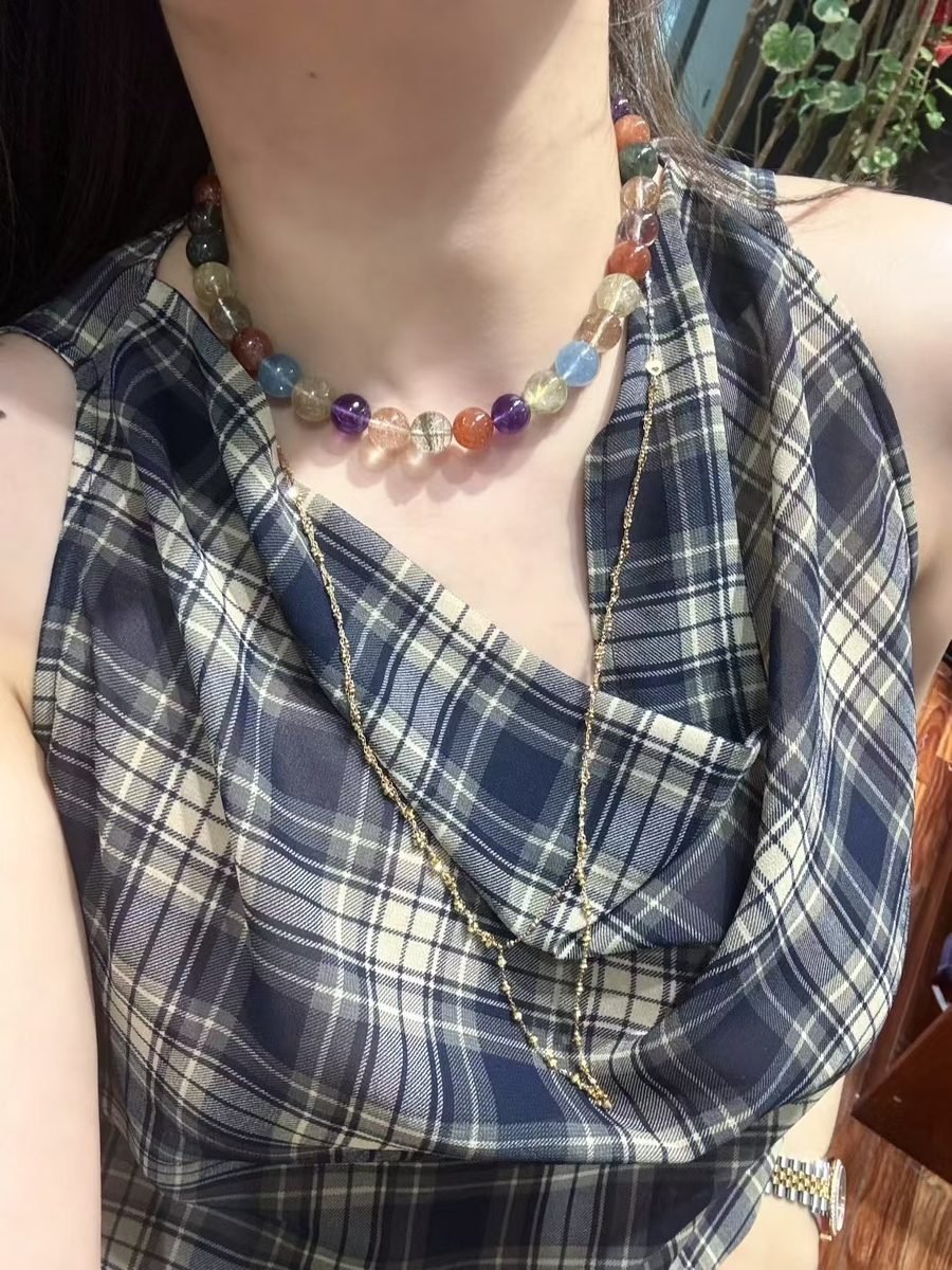 11mm 7 Chakra Balancing Necklace — Ref. 01398