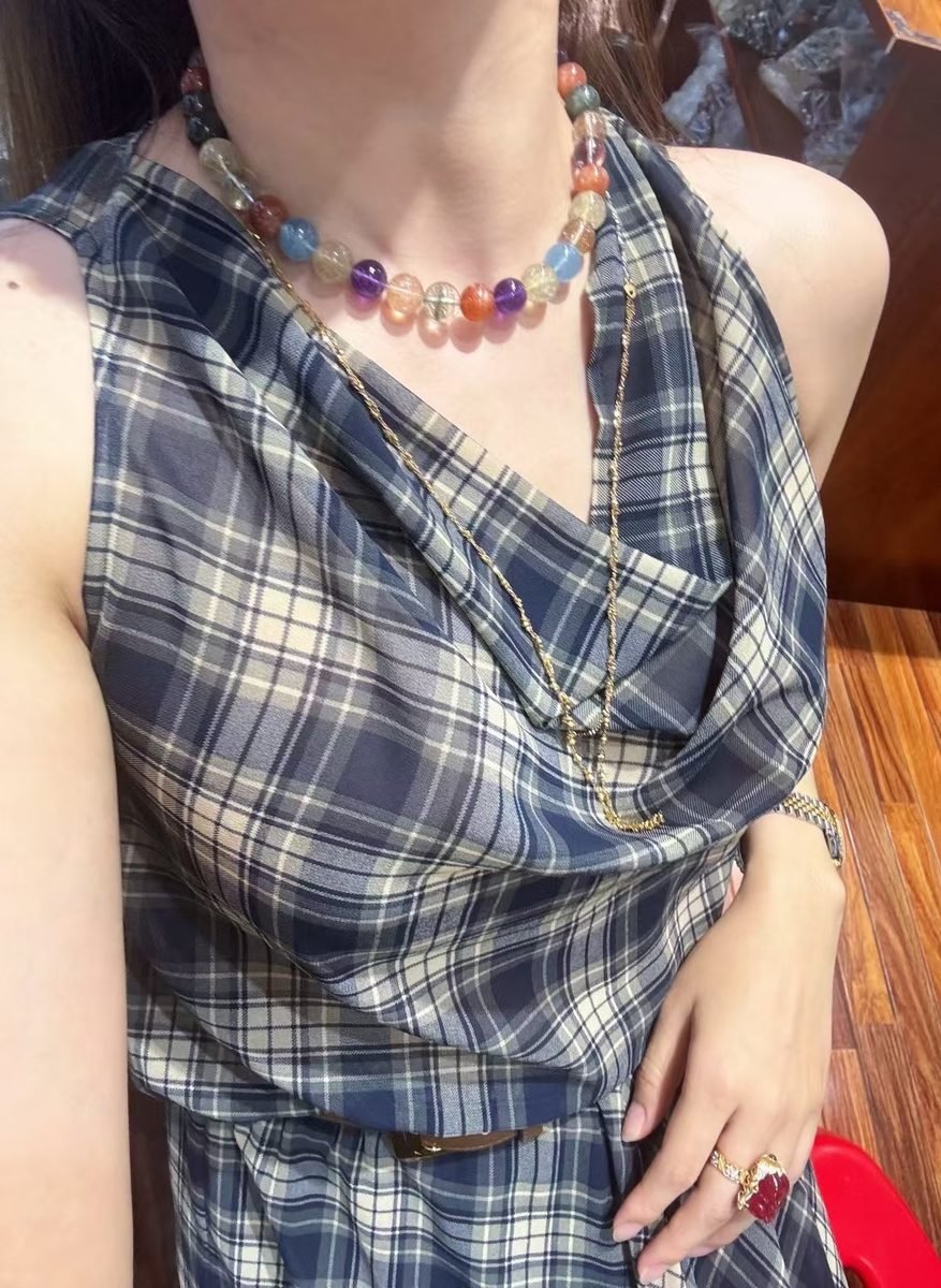 11mm 7 Chakra Balancing Necklace — Ref. 01398 - Image 2