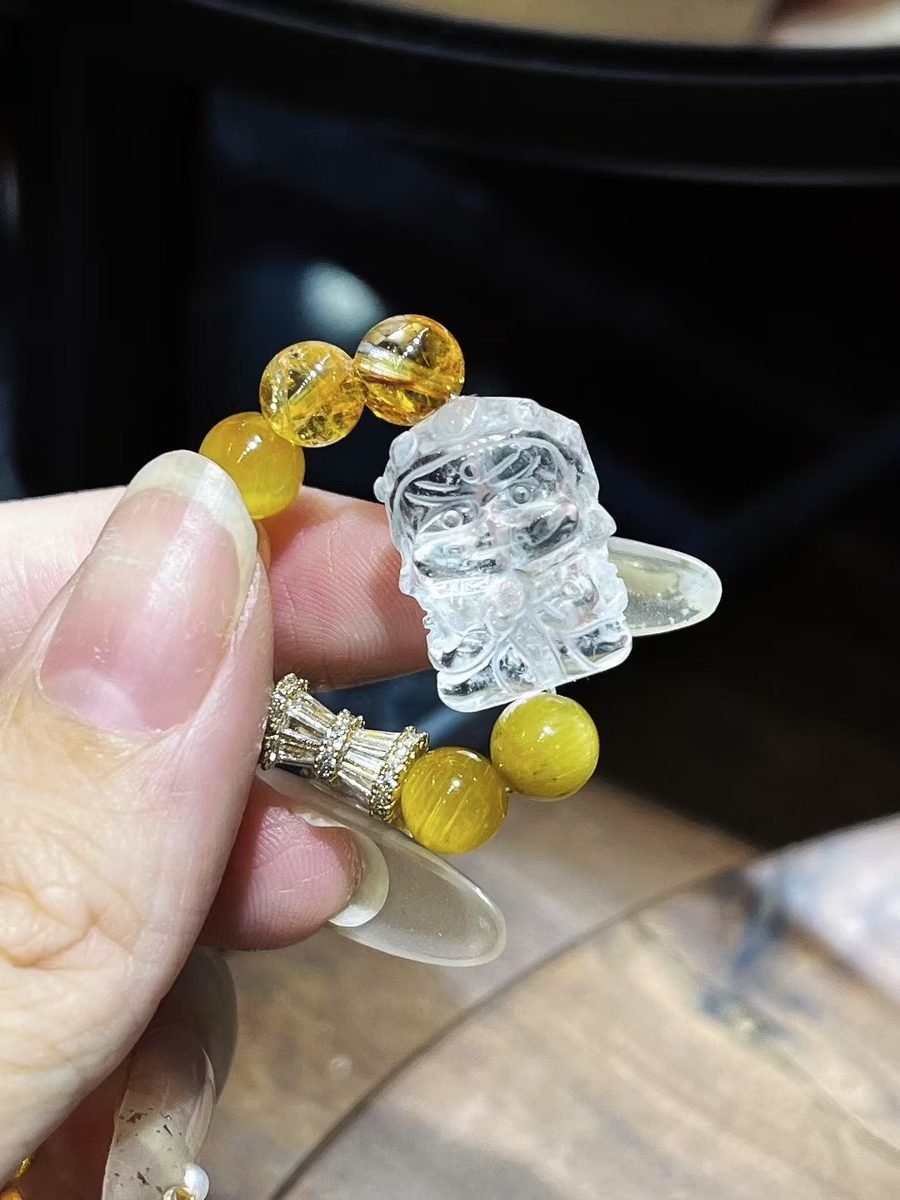 Citrine Bracelet with Tiger Eye — Ref. 01426 - Image 3
