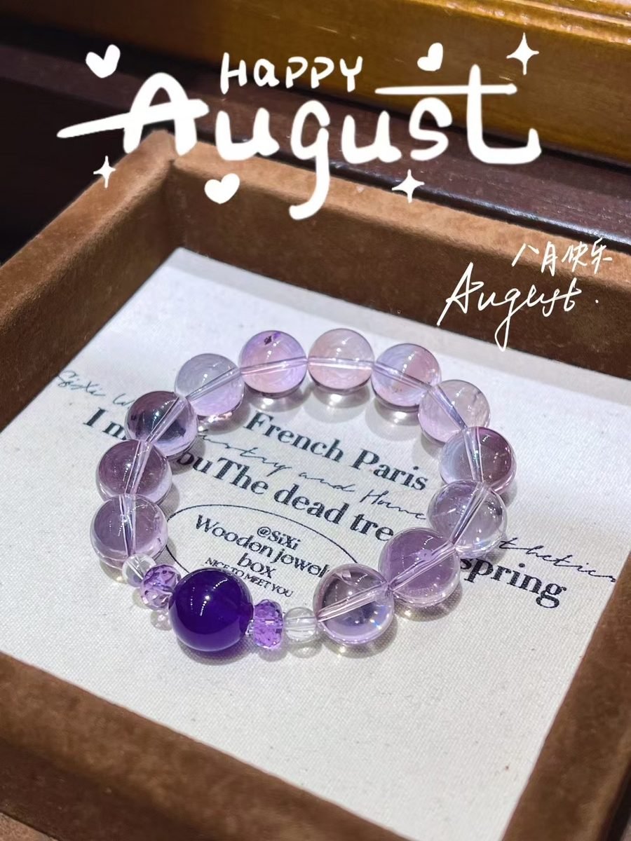 7mm Amethyst Faceted Bracelet