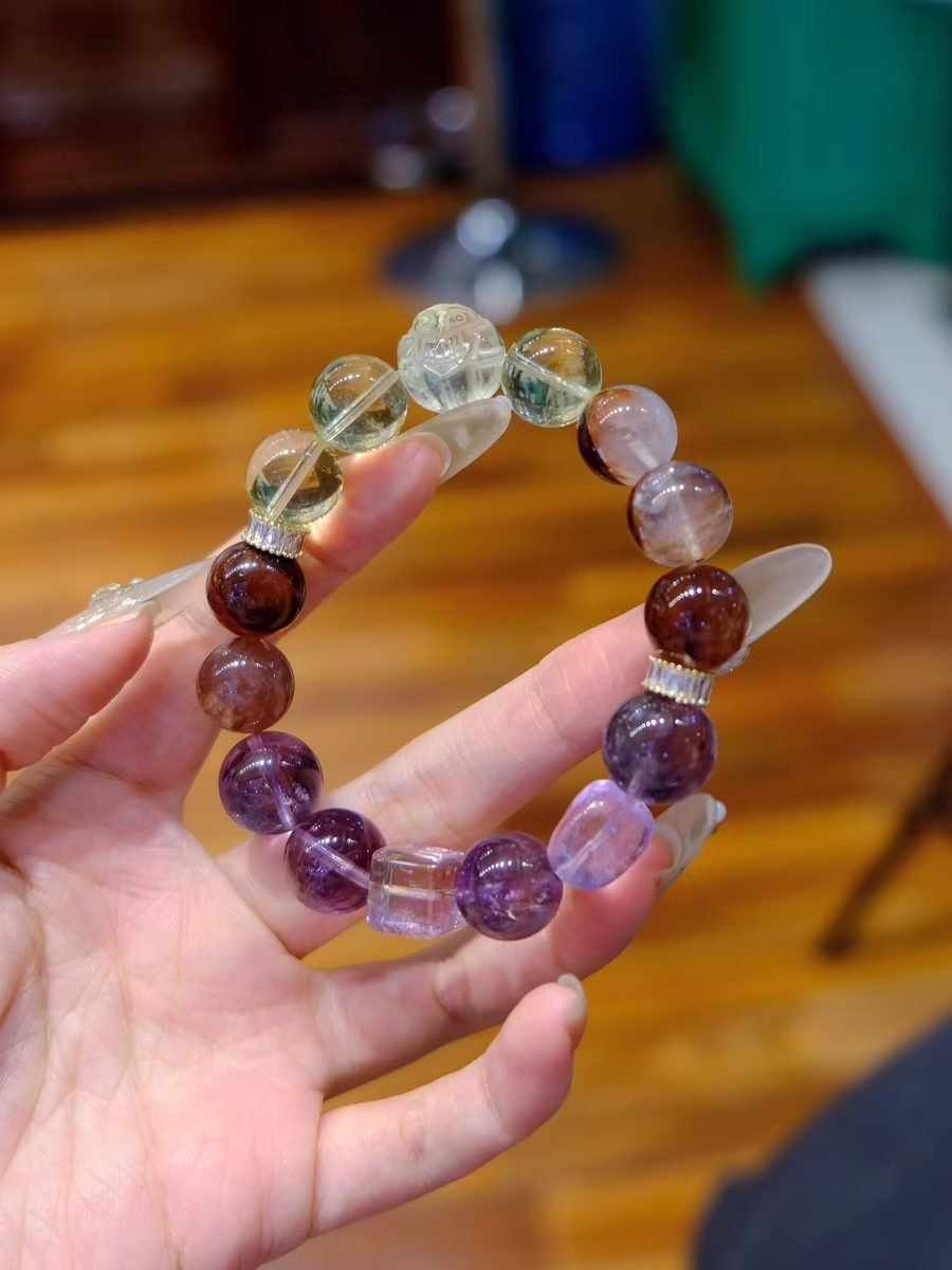 Citrine Bracelet with Amethyst — Ref. 01543