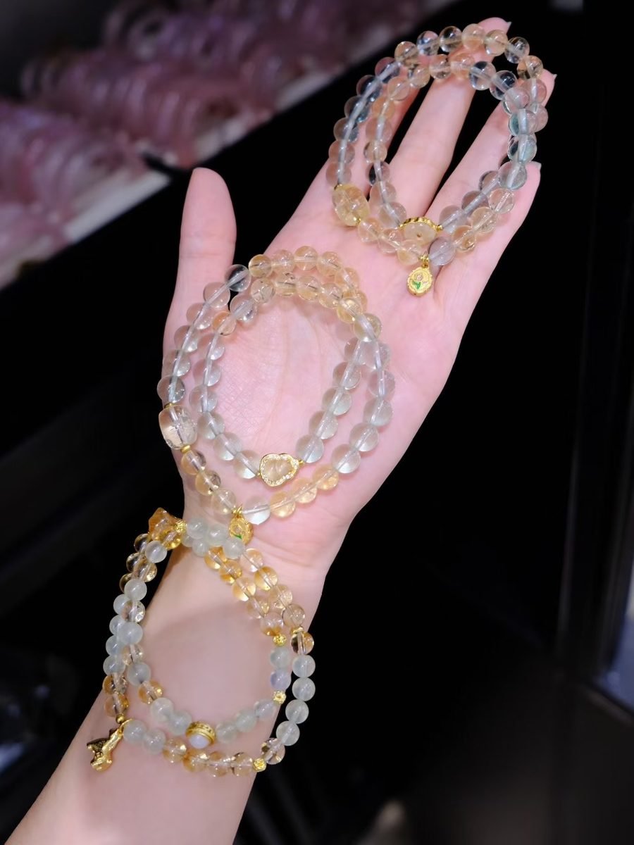 Citrine Bracelet with Fluorite