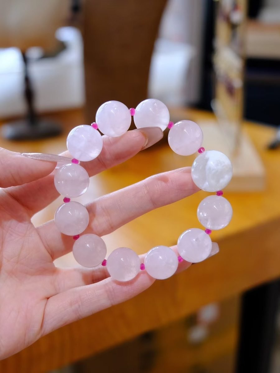 14mm Rose Quartz Bracelet