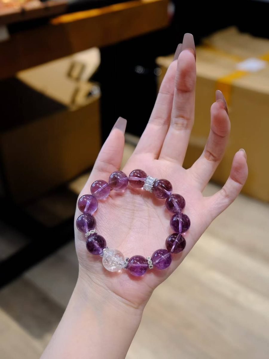 13-14mm Amethyst Bracelet - Image 2