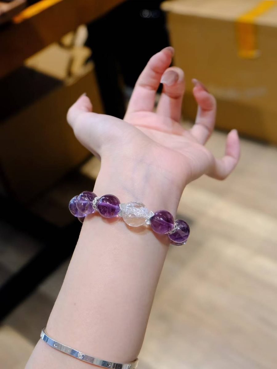 13-14mm Amethyst Bracelet - Image 4