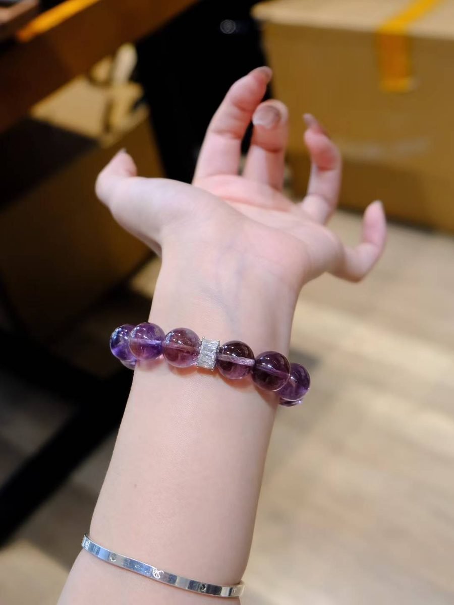 13-14mm Amethyst Bracelet - Image 5