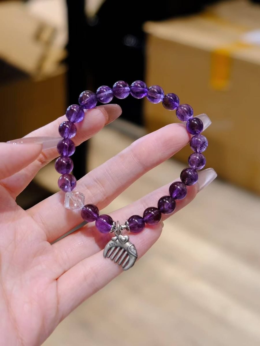 7mm Amethyst Bracelet