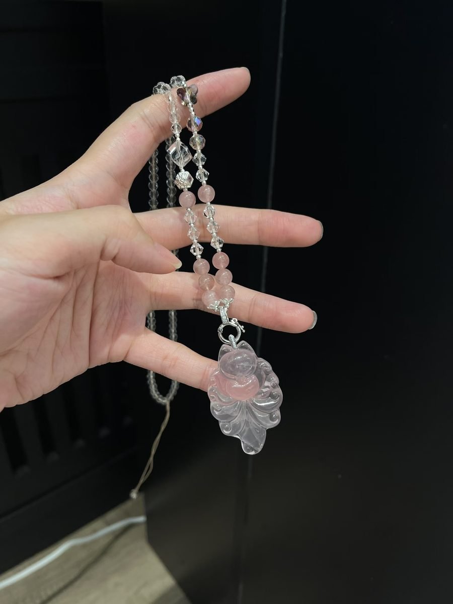 6mm Rose Quartz Bracelet — Ref. 01671 - Image 3