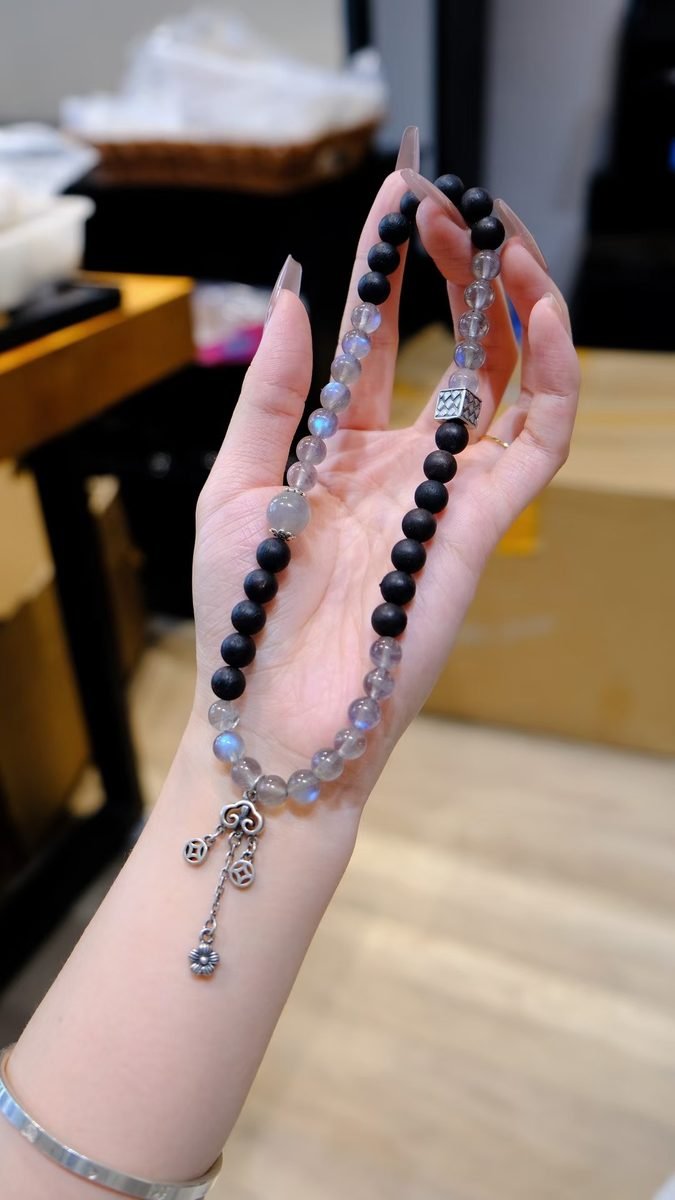 Rainbow Moonstone Bracelet — Ref. 01754