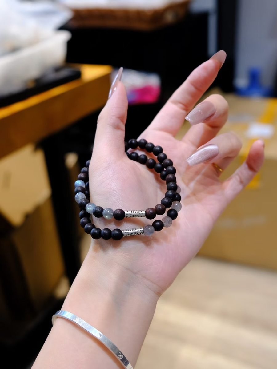 Rainbow Moonstone Bracelet — Ref. 01755 - Image 4