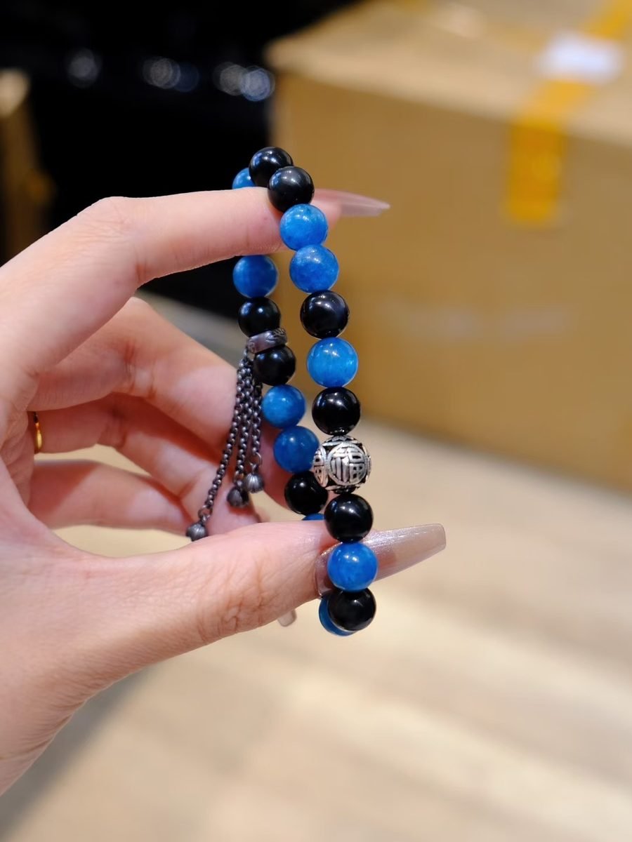 Black Obsidian Bracelet — Ref. 01843 - Image 2