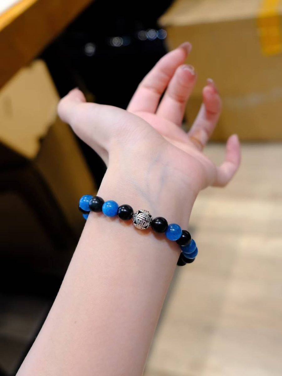Black Obsidian Bracelet — Ref. 01843 - Image 3
