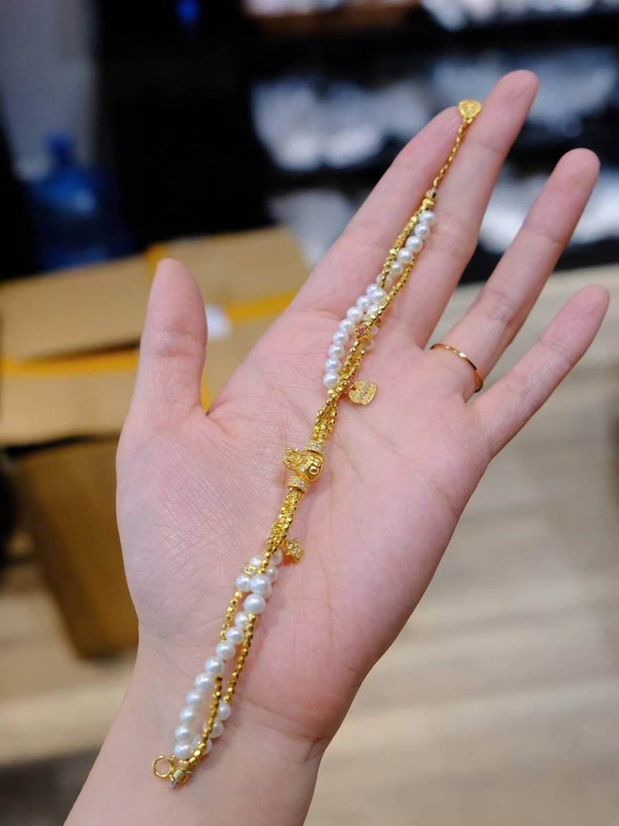 Rainbow Moonstone Bracelet — Ref. 01912