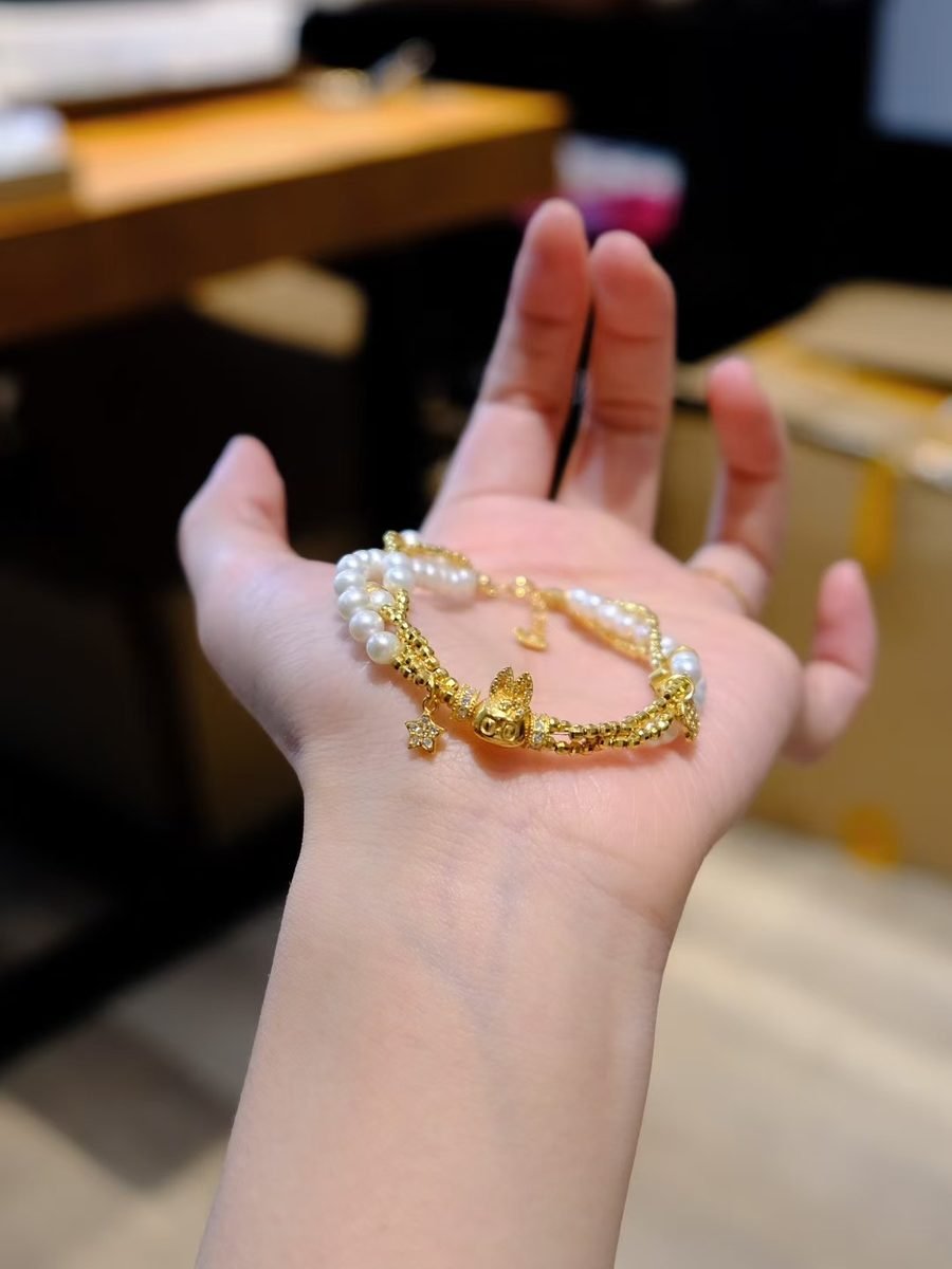 Rainbow Moonstone Bracelet — Ref. 01912 - Image 2