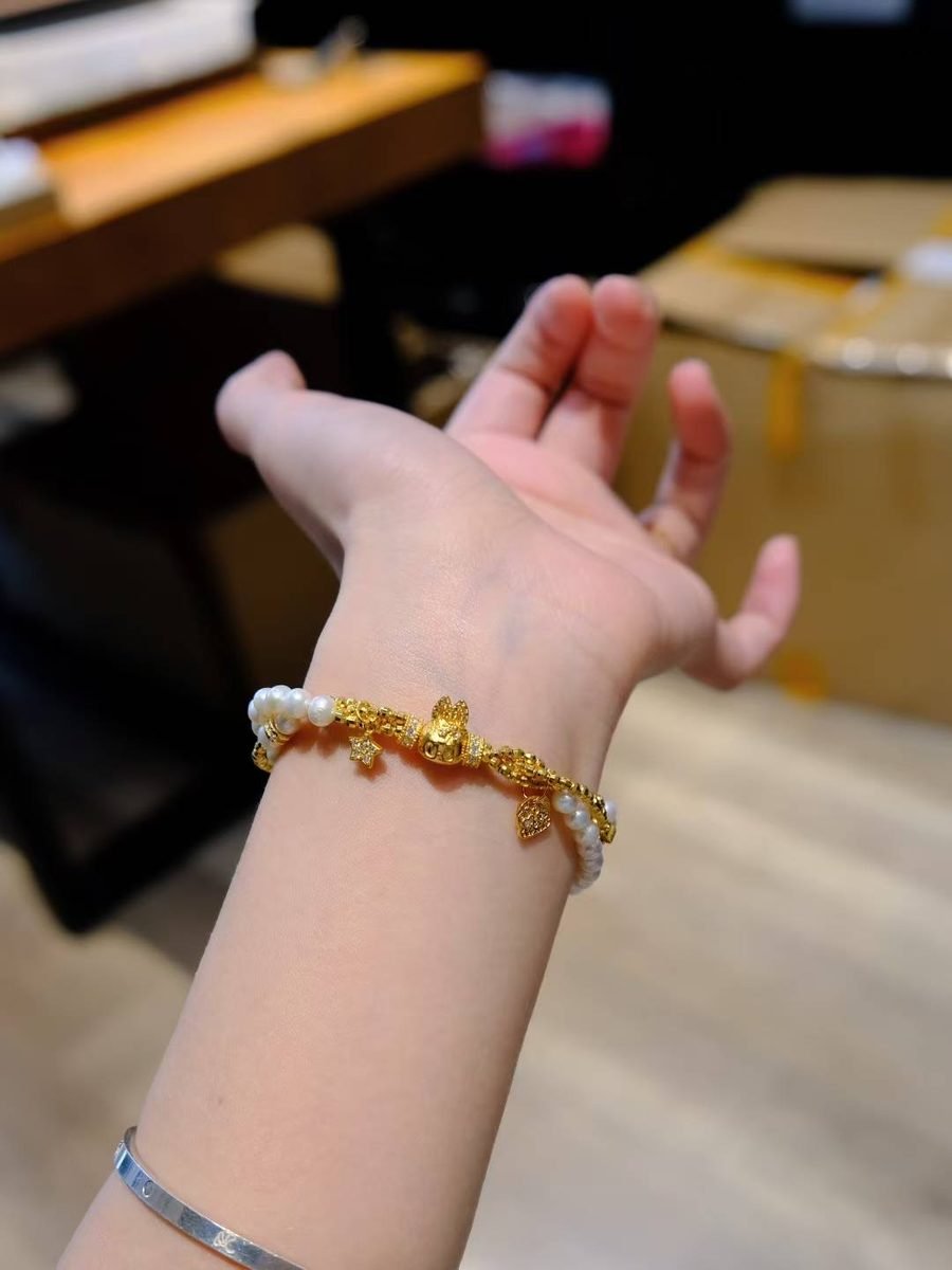Rainbow Moonstone Bracelet — Ref. 01912 - Image 5