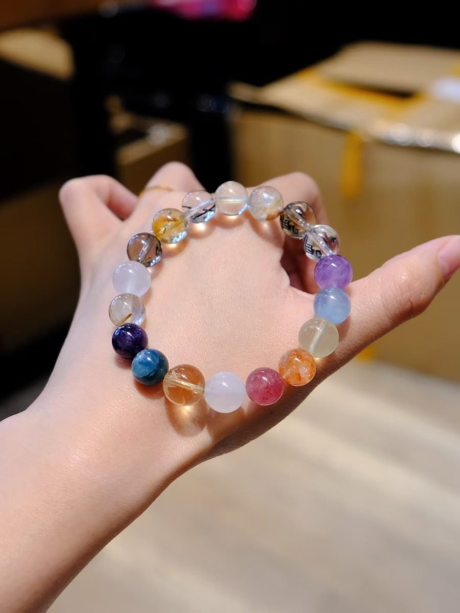 9-11mm 7 Chakra Balancing Bracelet — Ref. 01923 - Image 3