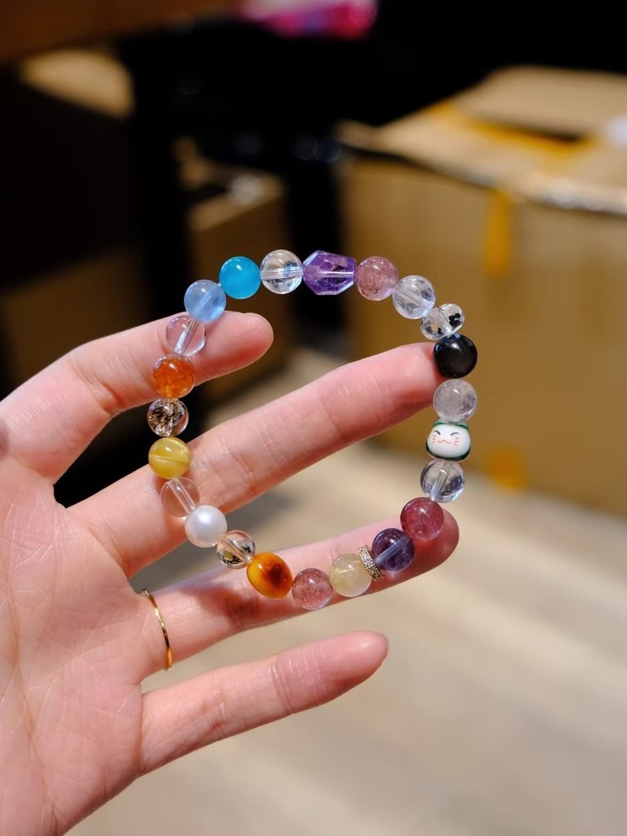 7-8mm 7 Chakra Balancing Bracelet — Ref. 01927