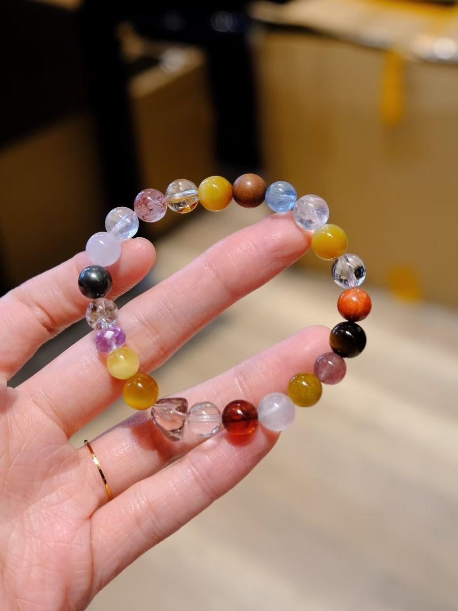 7-8mm 7 Chakra Balancing Bracelet — Ref. 01928