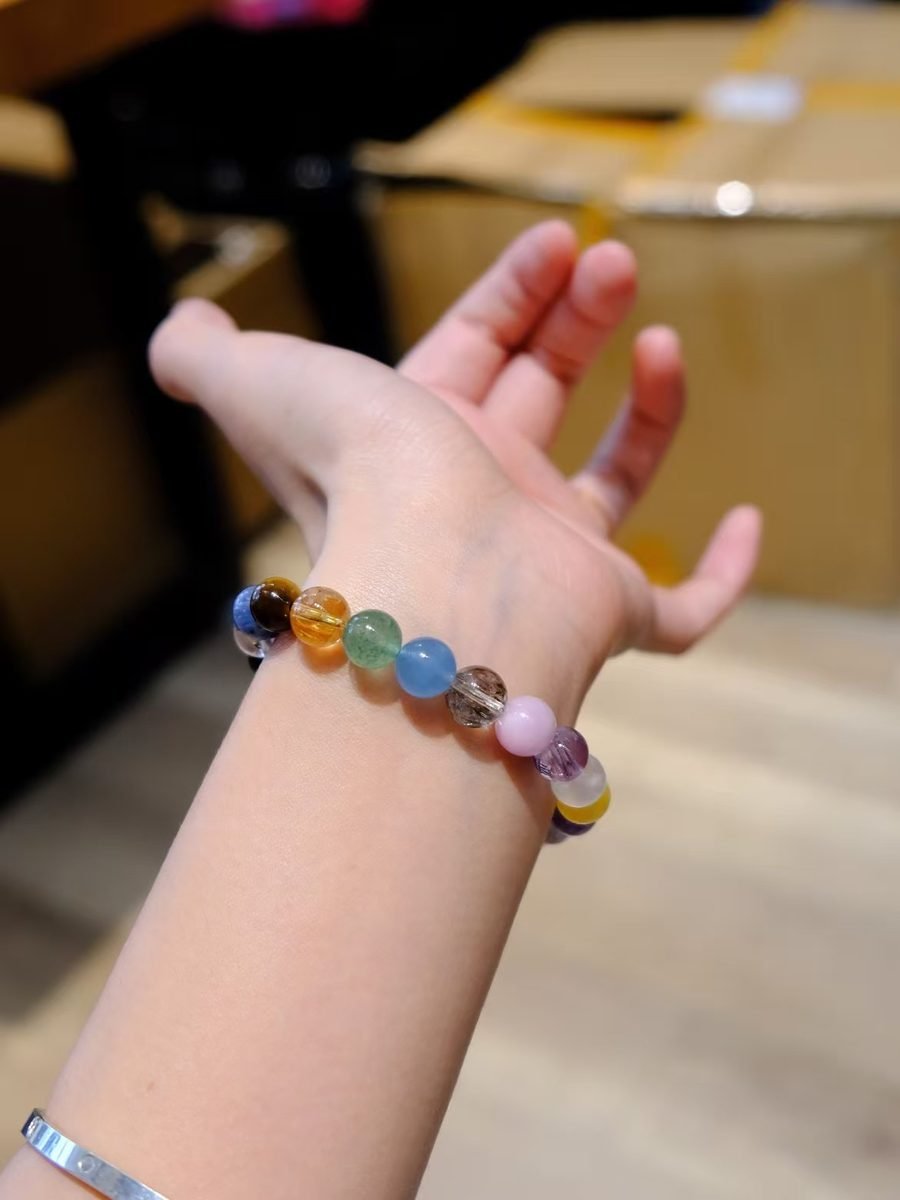 8-9mm 7 Chakra Balancing Bracelet — Ref. 01931 - Image 2