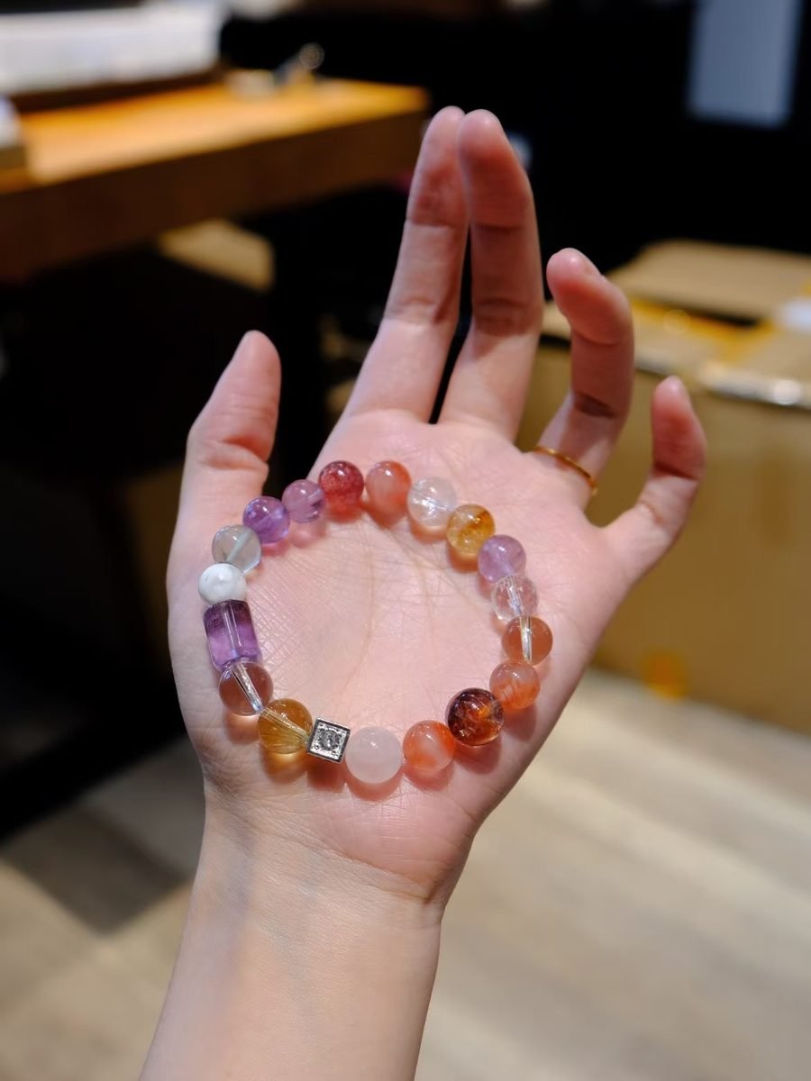 9-10mm 7 Chakra Balancing Bracelet — Ref. 01934