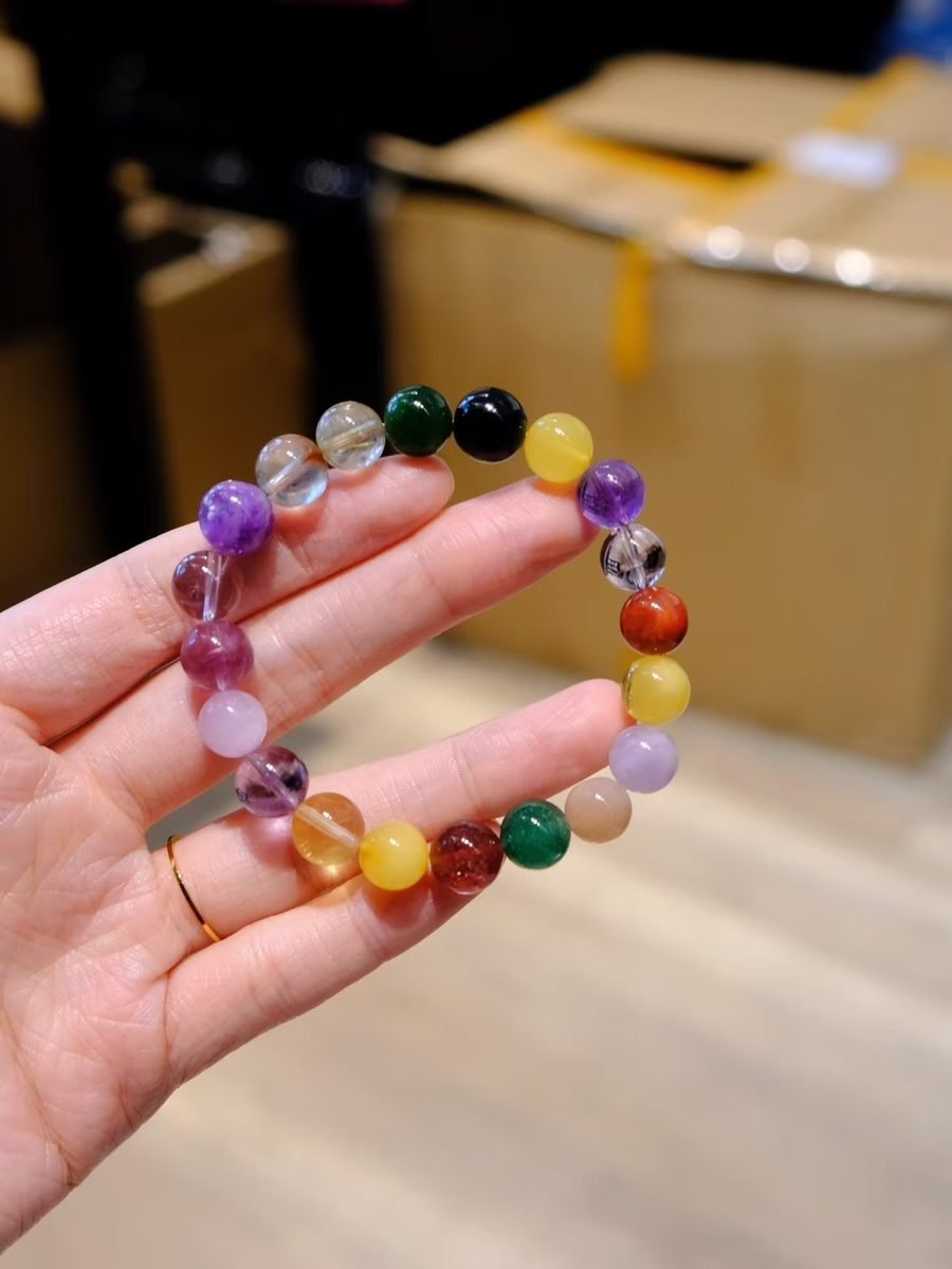 8-9mm 7 Chakra Balancing Bracelet — Ref. 01935