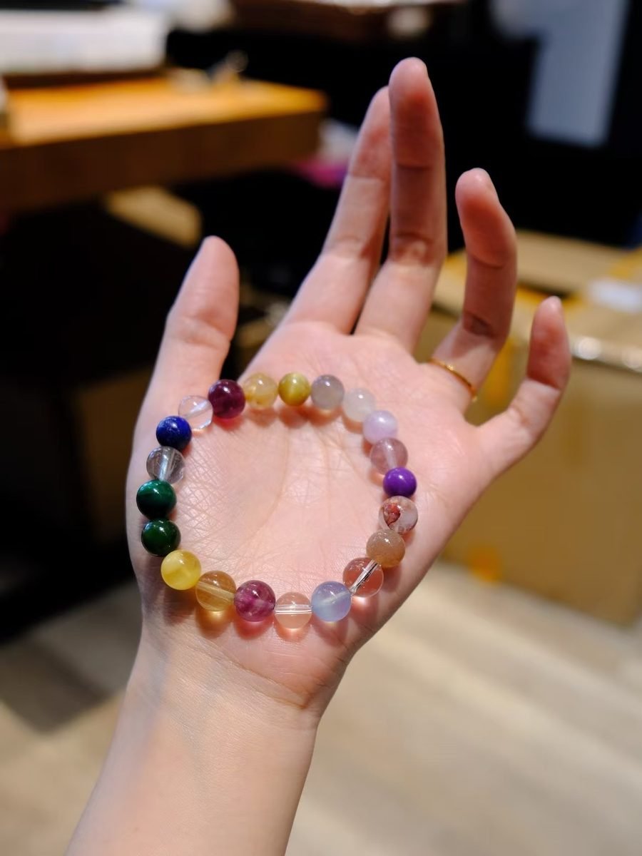 8-9mm 7 Chakra Balancing Bracelet — Ref. 01936