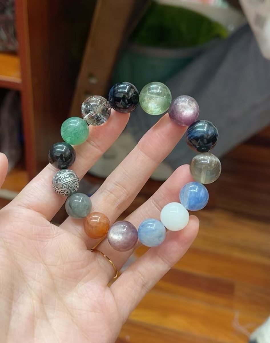 12-14mm 7 Chakra Balancing Bracelet — Ref. 01947