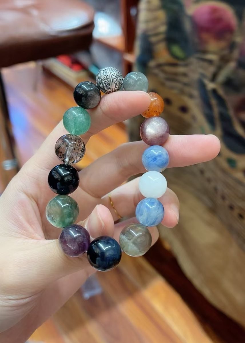 12-14mm 7 Chakra Balancing Bracelet — Ref. 01947 - Image 2