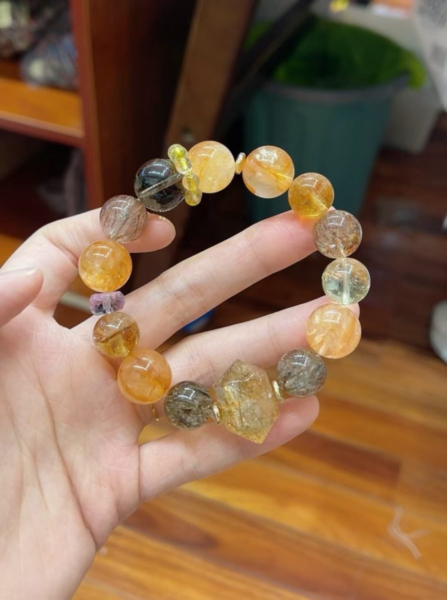 Citrine Bracelet with Smoky Quartz