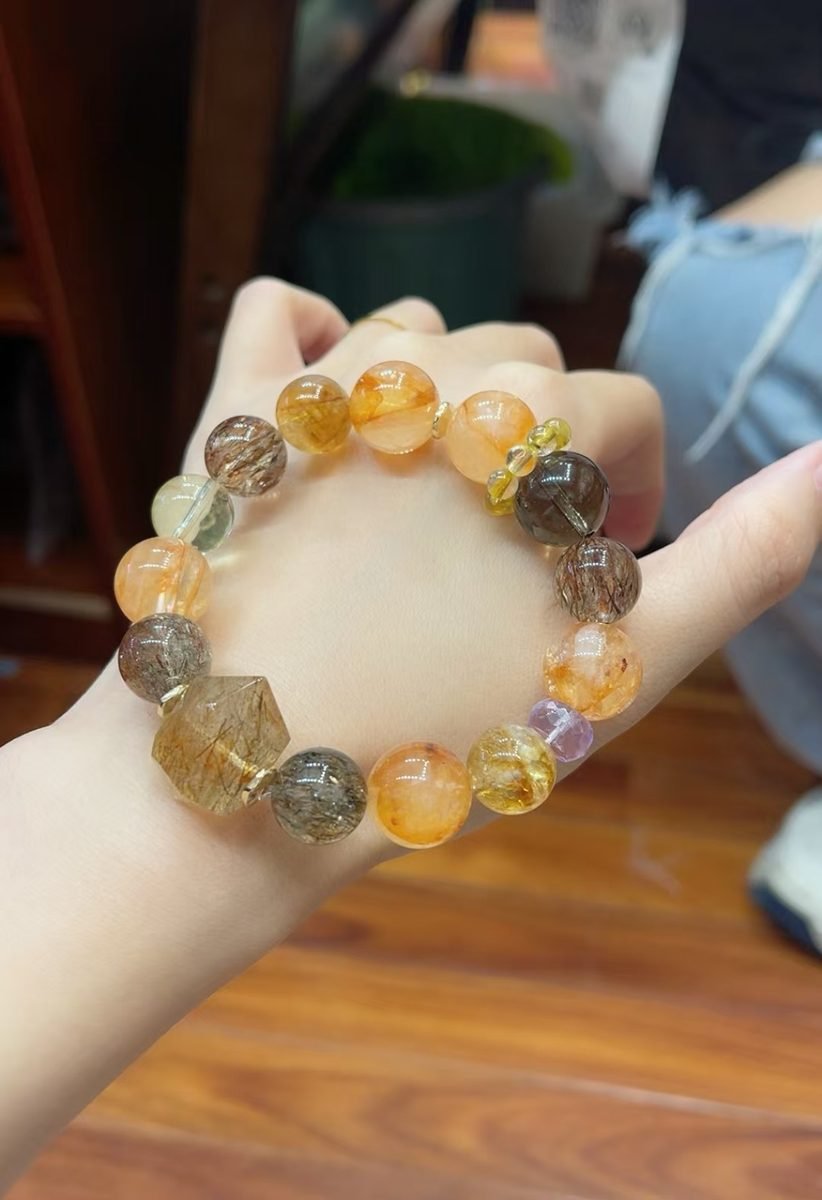 Citrine Bracelet with Smoky Quartz - Image 3