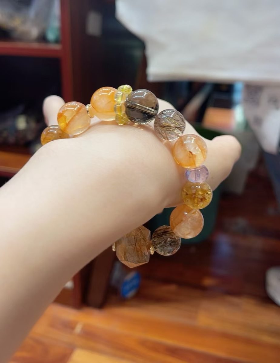 Citrine Bracelet with Smoky Quartz - Image 4