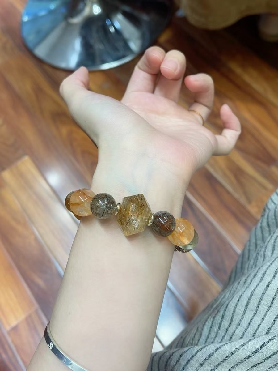 Citrine Bracelet with Smoky Quartz - Image 5