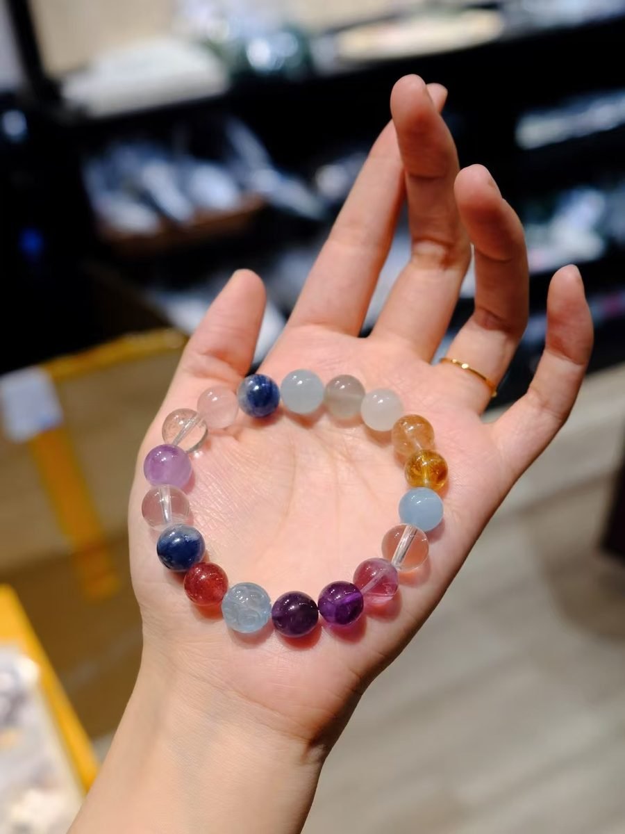 10-11mm 7 Chakra Balancing Bracelet — Ref. 01975