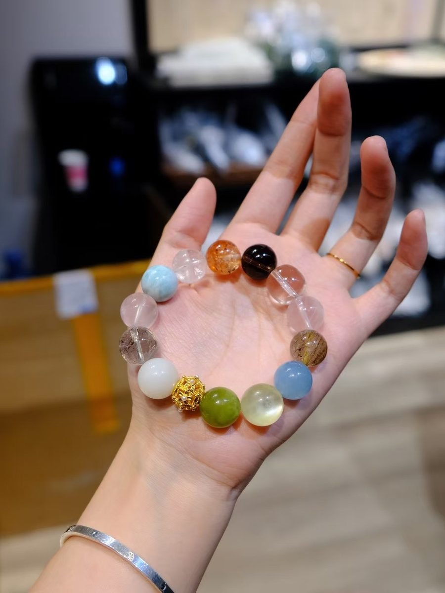 13-15mm 7 Chakra Balancing Bracelet — Ref. 01979