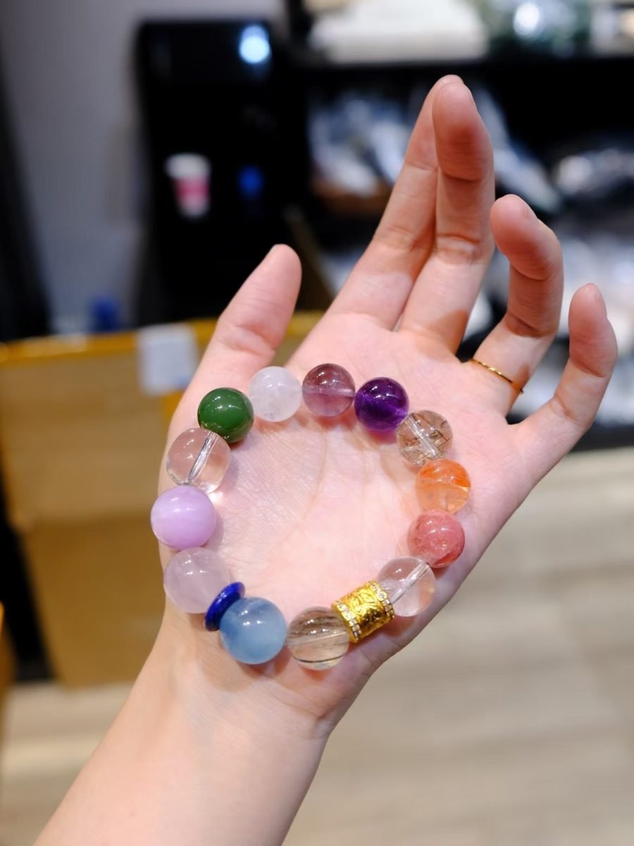 13-15mm 7 Chakra Balancing Bracelet — Ref. 01981