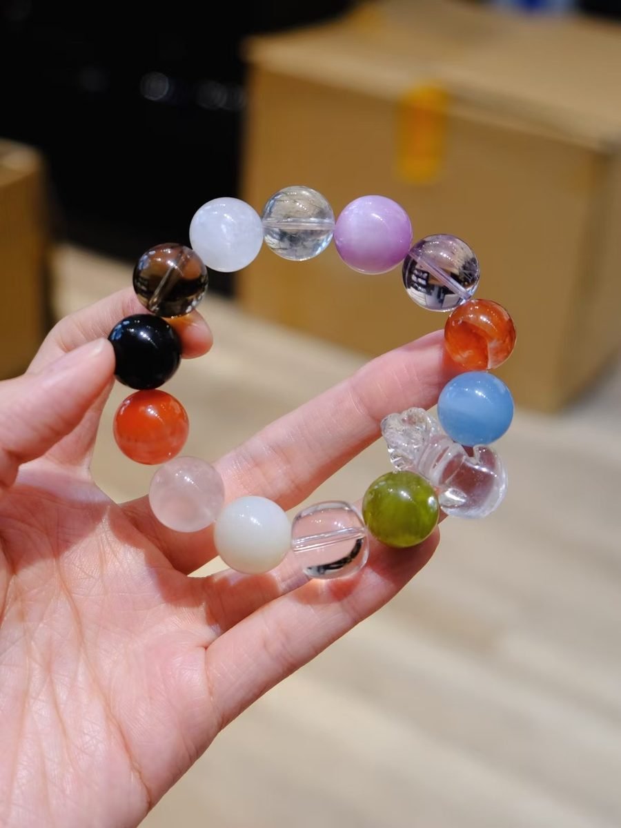 13-15mm 7 Chakra Balancing Bracelet — Ref. 01985