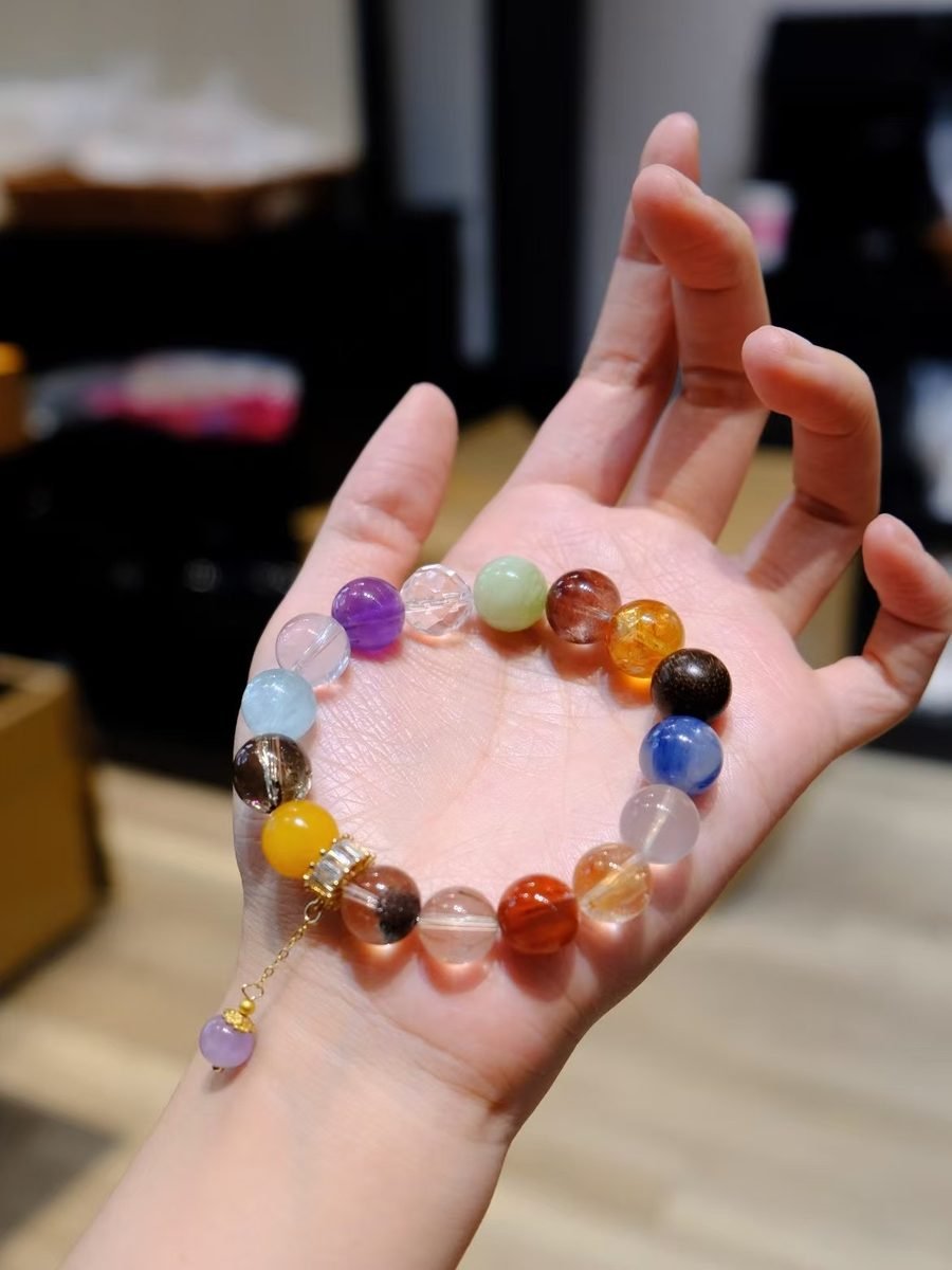 11-12mm 7 Chakra Balancing Bracelet — Ref. 01986