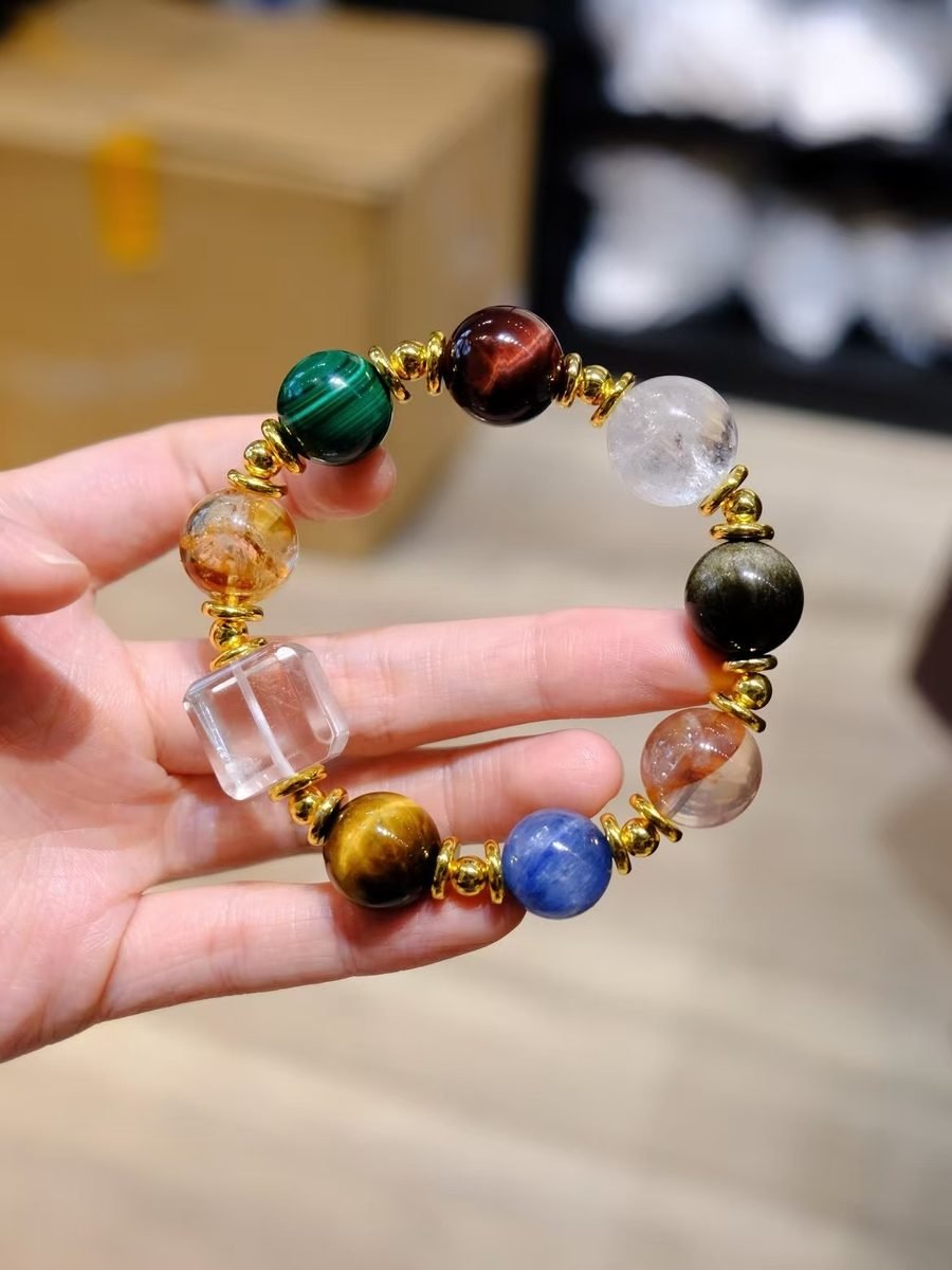 13-15mm 7 Chakra Balancing Bracelet — Ref. 01987