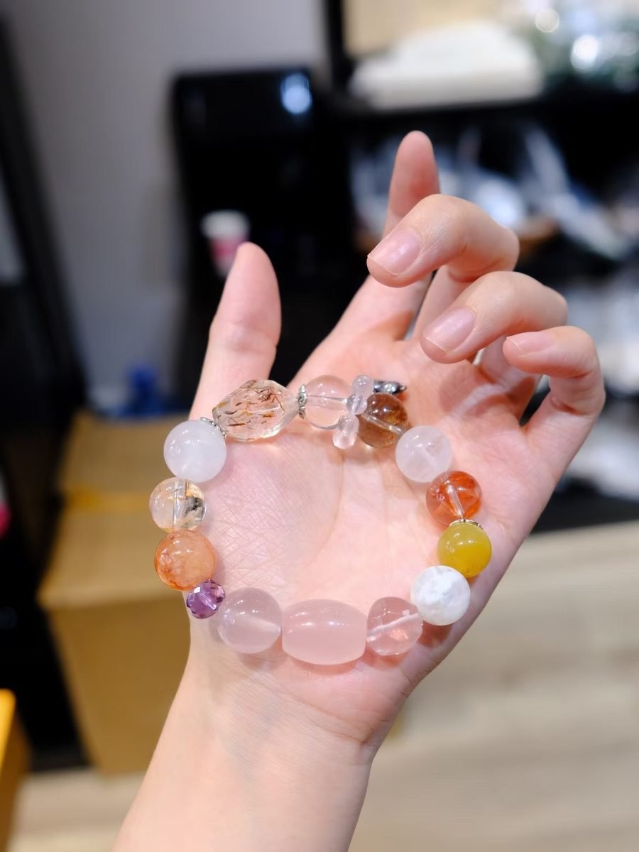 12-14mm 7 Chakra Balancing Bracelet — Ref. 01990