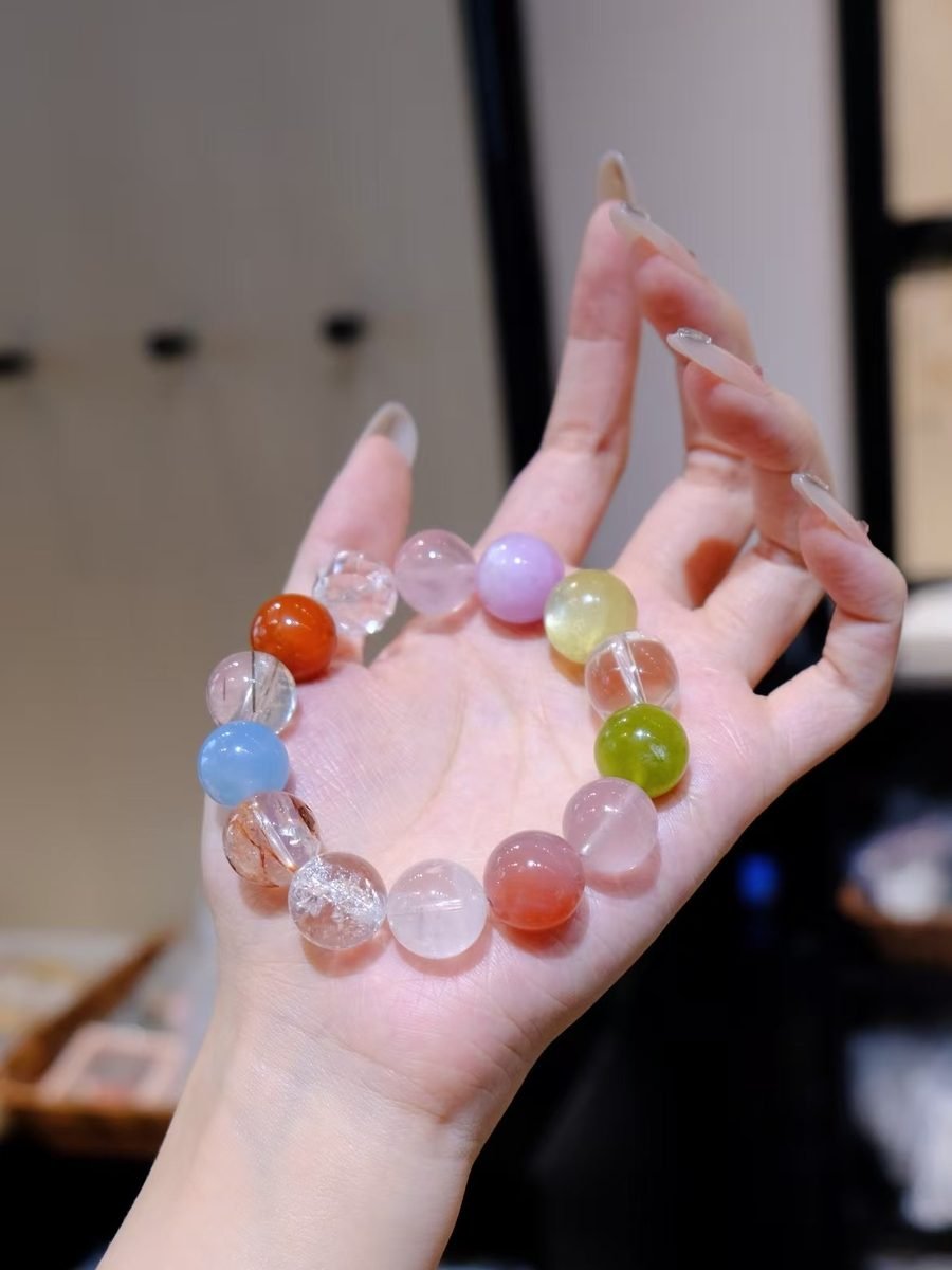 13-15mm 7 Chakra Balancing Bracelet — Ref. 01991