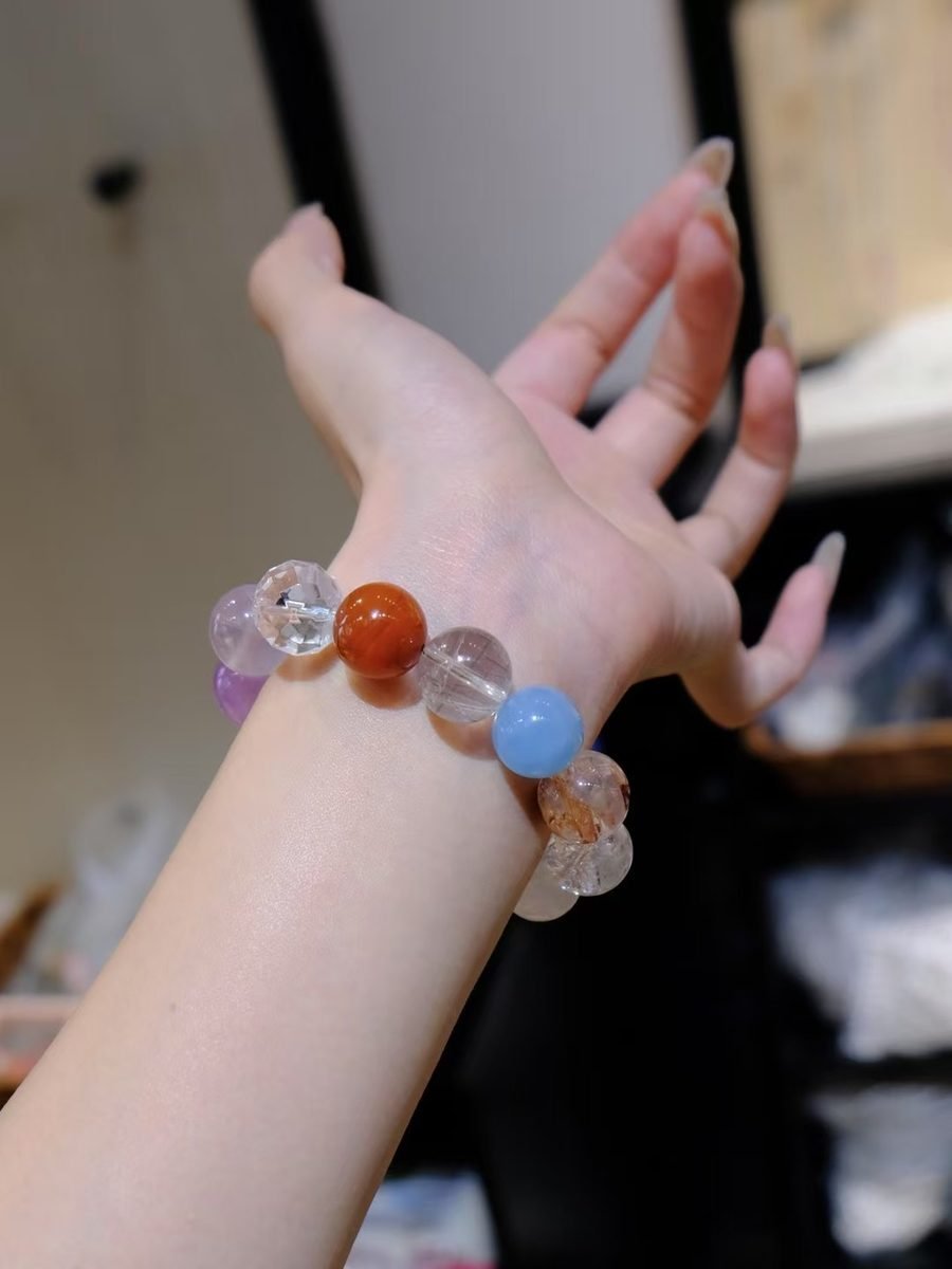 13-15mm 7 Chakra Balancing Bracelet — Ref. 01991 - Image 4