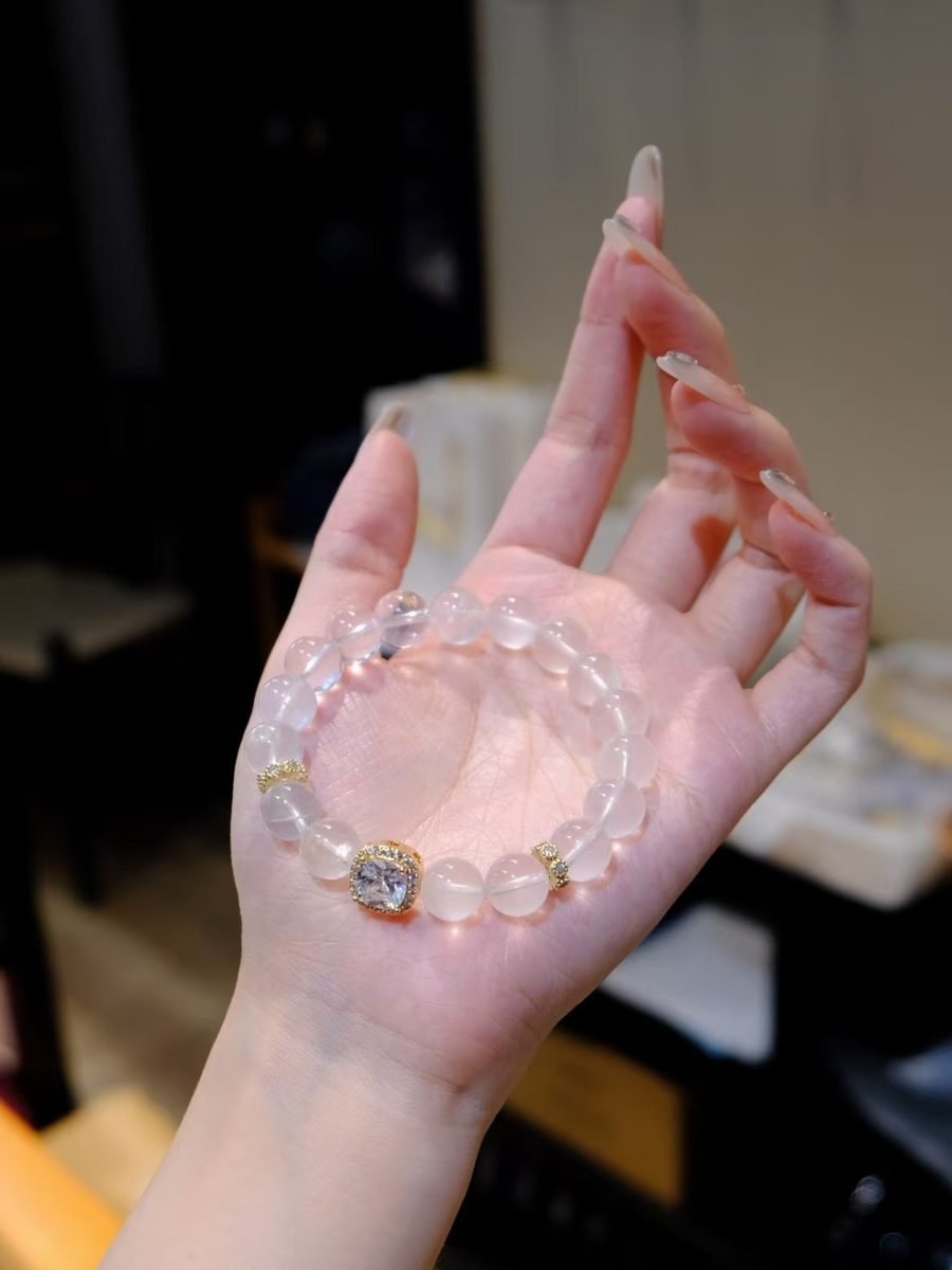 11mm Rainbow Moonstone Bracelet — Ref. 02002